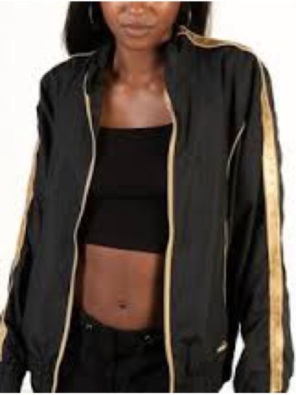 Vintage Gold and Black Large Track Jacket